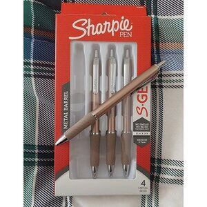 New Gel Pens, Sleek Metal Barrel, Champagne, Medium Point (0.7mm)